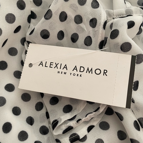 Alexia Admor Black and White High Neck Sleeveless Dress - Picture 7 of 13